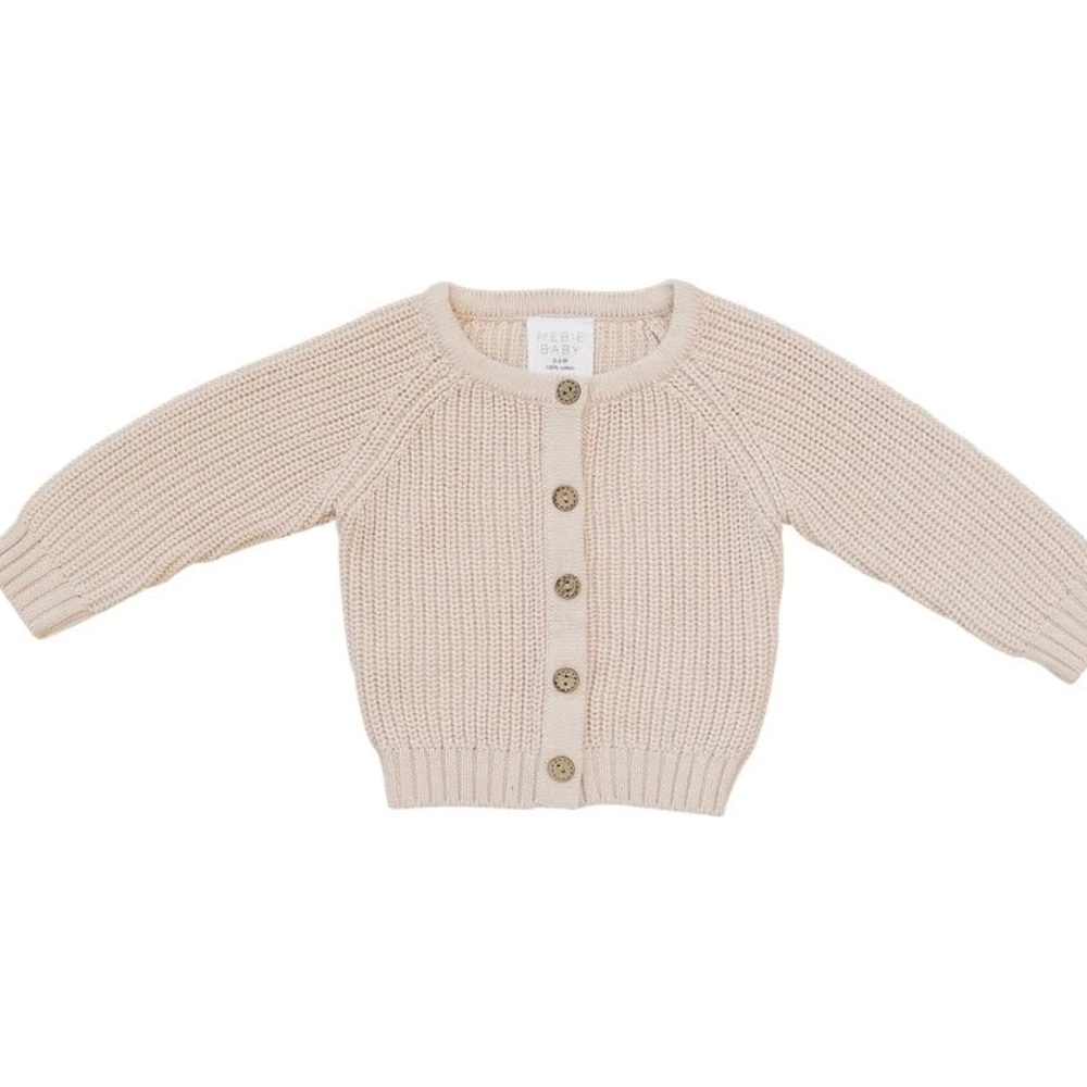 Mebie Baby Tan Knit Cardigan